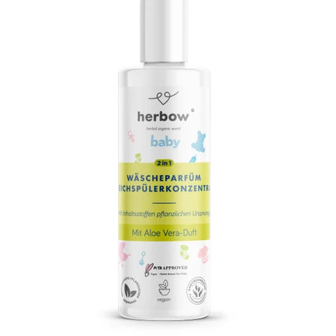 Herbow Aloe Vera kūdikių audinių minkštiklis- kvepalai, 200 ml